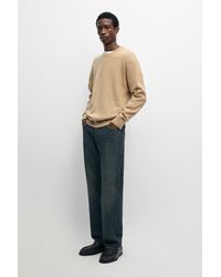 MASSIMO DUTTI - 100% Wool Round Neck Knit Sweater - Lyst