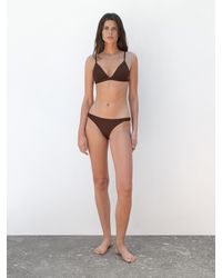 MASSIMO DUTTI - Textured Triangle Bikini Top - Lyst