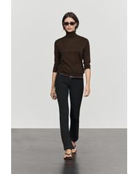 MASSIMO DUTTI - Wool Blend Turtleneck Knit Sweater - Lyst