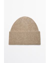 MASSIMO DUTTI - 100% Cashmere Knit Beanie - Lyst