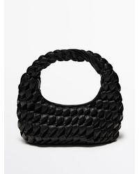 MASSIMO DUTTI - Nappa Leather Maxi Bag With Knot Detail - Lyst