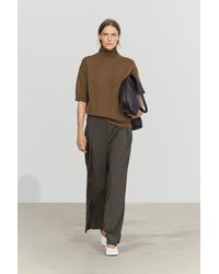 MASSIMO DUTTI - Flowing Wide-Leg Pants With Pleats - Lyst