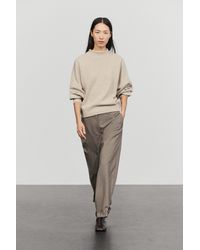 MASSIMO DUTTI - 100% Wool Oversize Knit Sweater - Lyst