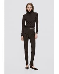 MASSIMO DUTTI - Leather Lace-Up Ballet Flats - Lyst