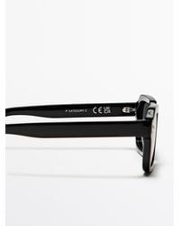 MASSIMO DUTTI - Rectangular Sunglasses - Lyst
