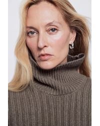 MASSIMO DUTTI - Spiral Hoop Earrings - Lyst