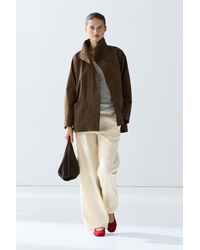 MASSIMO DUTTI - Cape Jacket With Collar Detail - Lyst