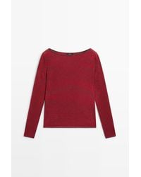 MASSIMO DUTTI - Gestreepte Wollen Tricot Trui - Lyst