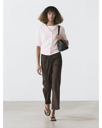 MASSIMO DUTTI - Linen Quick-Flare Pants - Lyst