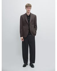 MASSIMO DUTTI - Blazer Aus Wolle - Lyst