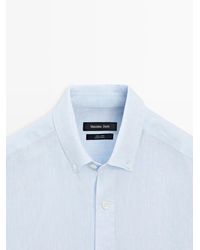 MASSIMO DUTTI - 100% Linen Regular Fit Shirt - Lyst