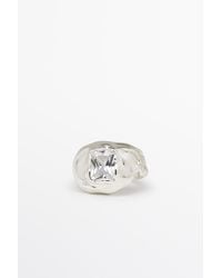 MASSIMO DUTTI - Melted Effect Shimmery Ring - Lyst