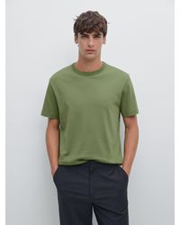 MASSIMO DUTTI - 100% Cotton Short-Sleeve T-Shirt - Lyst
