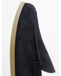 MASSIMO DUTTI - Soft Split Leather Loafers - Lyst