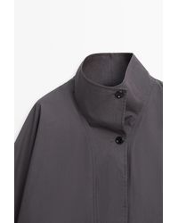 MASSIMO DUTTI - Short Cotton Cape Jacket - Lyst