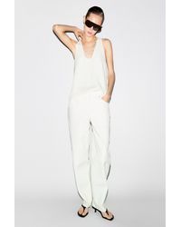 MASSIMO DUTTI - Straight-Leg Leather Pants - Lyst