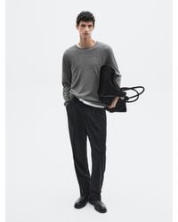 MASSIMO DUTTI - Pull En Maille 100 Cachemire À Col Rond - Lyst