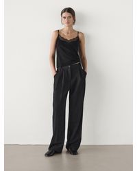 MASSIMO DUTTI - Lace-Trimmed Camisole Top - Lyst