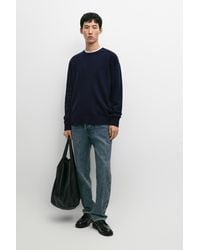 MASSIMO DUTTI - 100% Wool Knit Sweater With Round Neck - Lyst