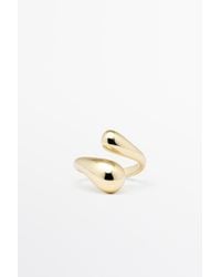 MASSIMO DUTTI - Double Teardrop Ring - Lyst