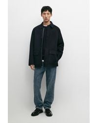 MASSIMO DUTTI - Short Coat With Detachable Vest Detail - Lyst