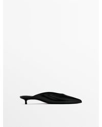MASSIMO DUTTI - Heeled Mules With Pointed Toes - Lyst