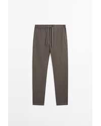 MASSIMO DUTTI - Broek - Lyst