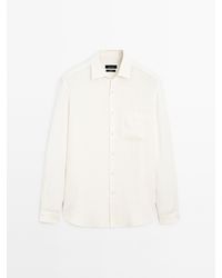 MASSIMO DUTTI - Regular Fit Overhemd Met Zak - Lyst