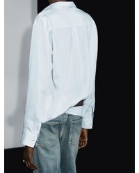 MASSIMO DUTTI - Camisa Fluida Cuello Camisero - Lyst