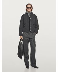 MASSIMO DUTTI - Short Water-Repellent Quilted Bomber Jacket - Lyst
