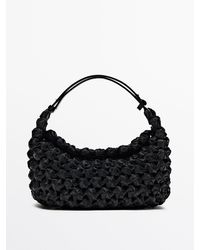 MASSIMO DUTTI - Braided Leather Bag - Lyst
