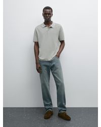 MASSIMO DUTTI - Polo Punto Estructura 100% Algodón - Lyst