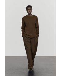 MASSIMO DUTTI - 100% Cashmere Oversize Knit Sweater - Lyst
