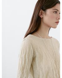 MASSIMO DUTTI - Creased-Effect Long Sleeve T-Shirt - Lyst