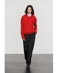MASSIMO DUTTI - 100% Wool Knit Sweater With Hood - Lyst