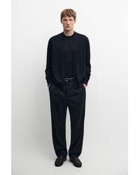 MASSIMO DUTTI - Merino Wool Button-Up Cardigan - Lyst