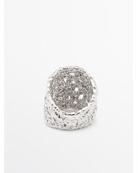 MASSIMO DUTTI - Wide Braided Ring - Lyst