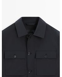 MASSIMO DUTTI - Short Jacket With Pocket Detail - Lyst