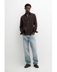 MASSIMO DUTTI - 100% Linen Slim Fit Shirt - Lyst