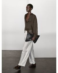 MASSIMO DUTTI - Flowing Ramie Blend Shirt - Lyst
