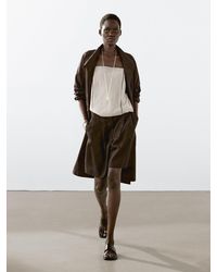MASSIMO DUTTI - Top Tirantes Lencero Mezcla Algodón - Lyst