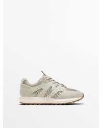 MASSIMO DUTTI - Contrasting Mesh Trainers - Lyst