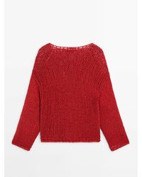MASSIMO DUTTI - Open-Knit Sweater - Lyst