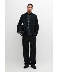 MASSIMO DUTTI - Double-Faced Wool Blend Blazer - Lyst