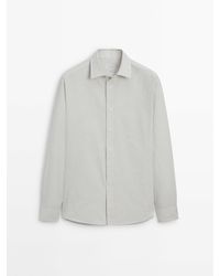 MASSIMO DUTTI - Relaxed-Fit Striped Cotton Shirt - Lyst