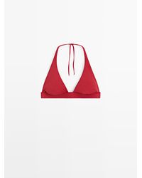 MASSIMO DUTTI - Triangel Bikinitop - Lyst