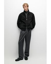 MASSIMO DUTTI - Suede Bomber Jacket - Lyst