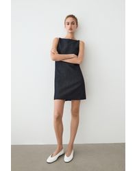 MASSIMO DUTTI - Denim Mini Dress - Lyst