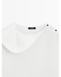 MASSIMO DUTTI - Flowing Shirt With Button Details - Lyst