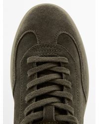 MASSIMO DUTTI - Split Suede Leather Trainers - Lyst
